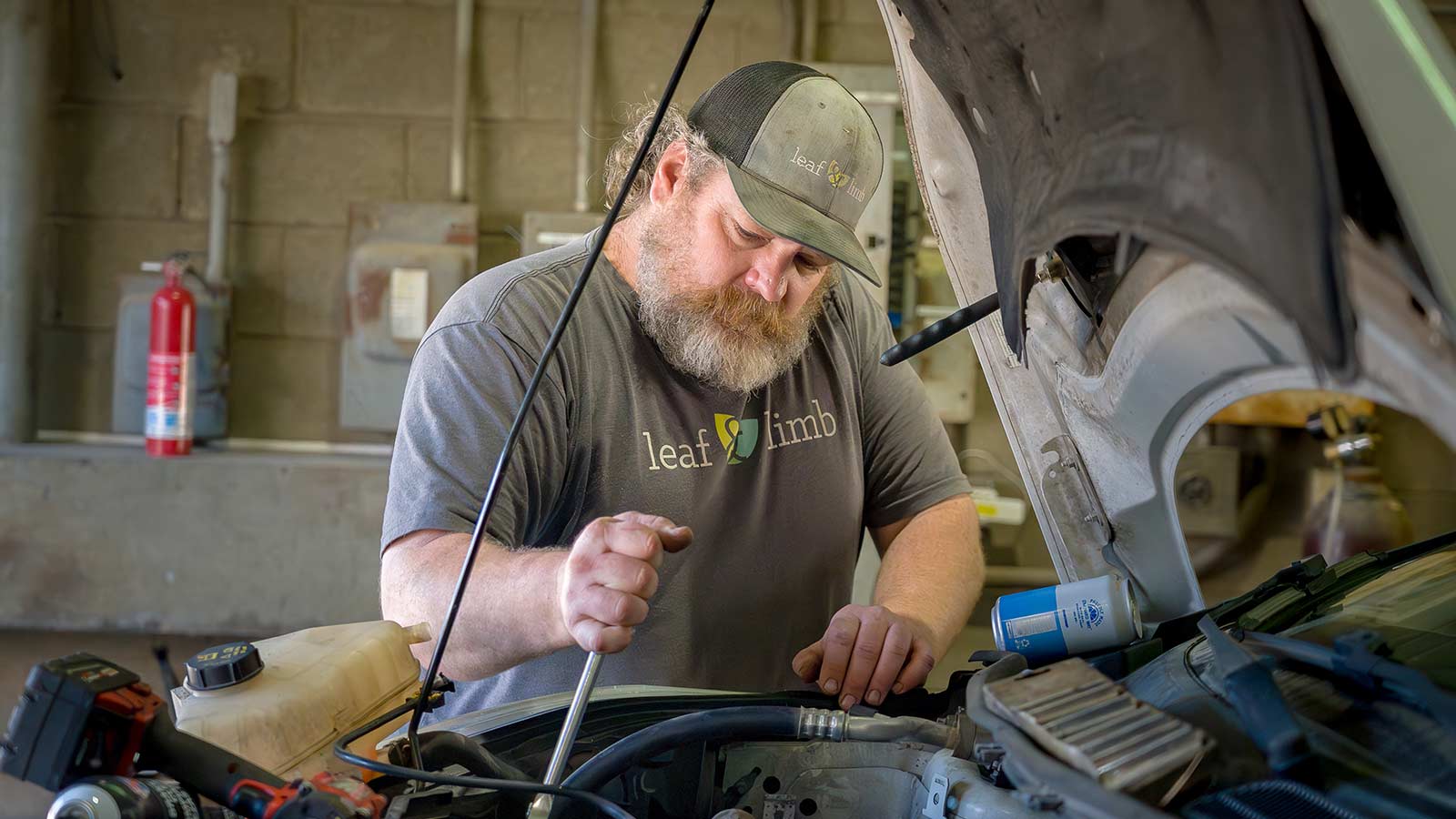 Luke Freeman, Leaf & Limb mechanic.