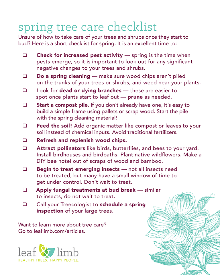 Spring Checklist