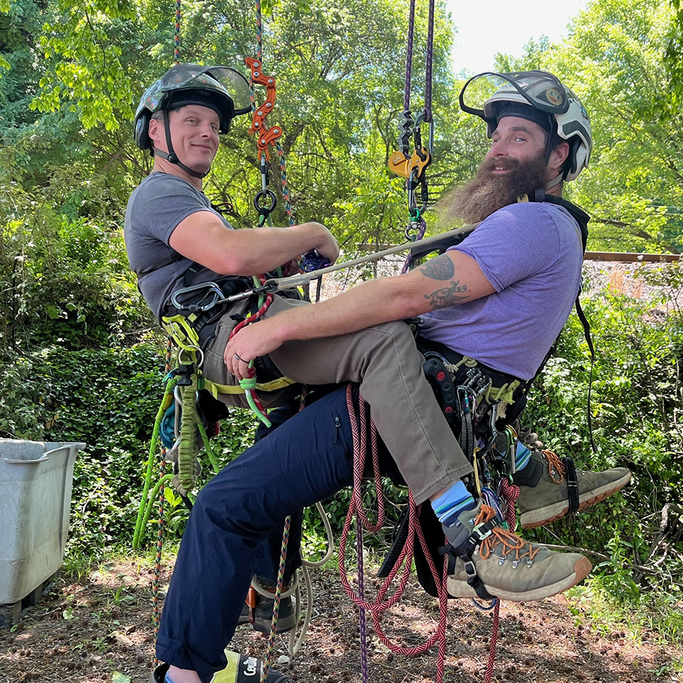 Passing the torch between team captains.